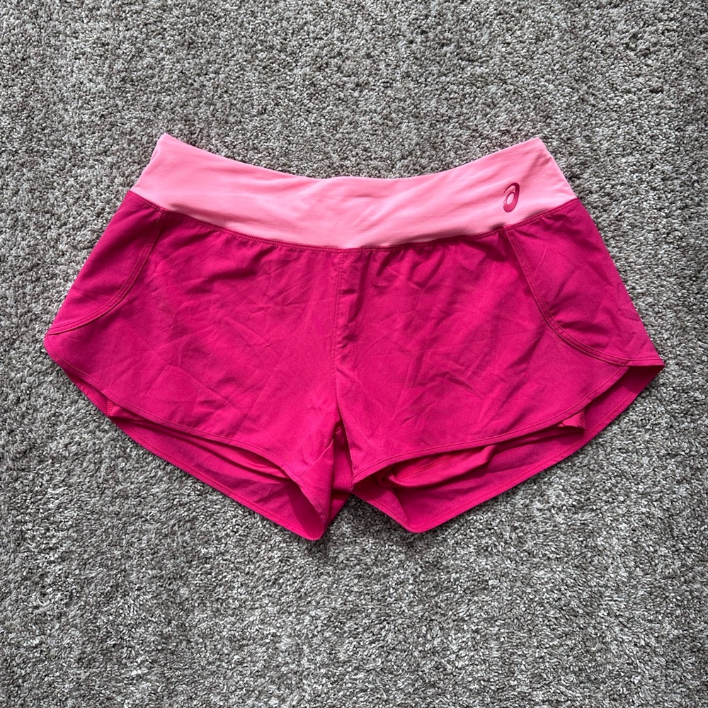 ASICS Pink Spandex Shorts in Size L